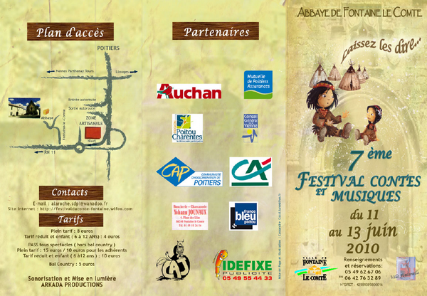 Programme du festival du conte - face 1